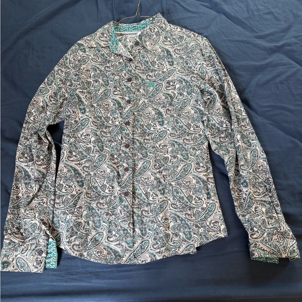 Paisley Patterned woman’s cinch rodeo shirt